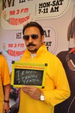Gulshan Grover at Radio Mirchi booth during Mumbai Marathon in 18th Jan 2015